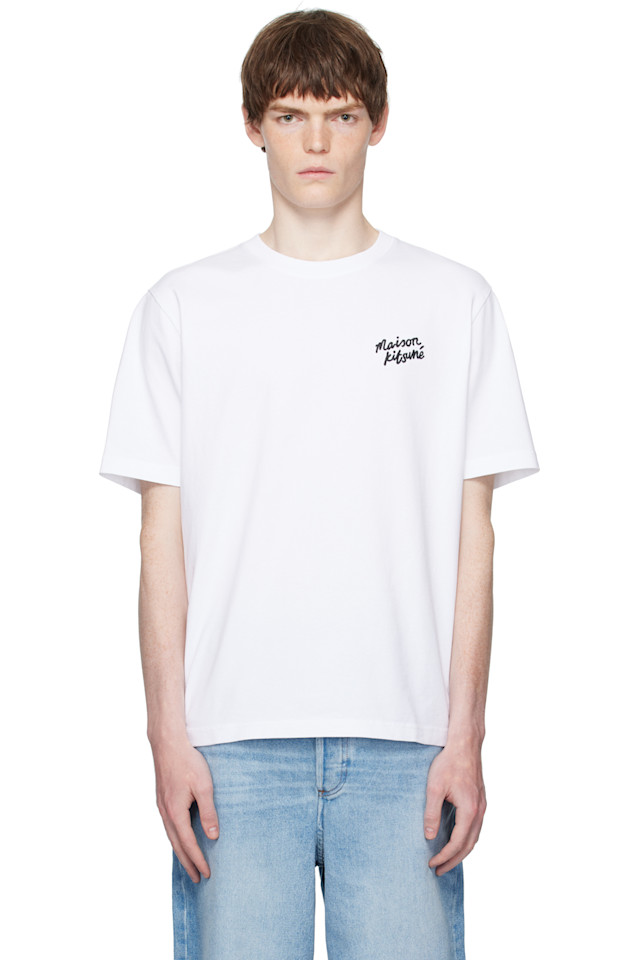 

Футболка Comfort с надписью от руки Maison Kitsuné Maison Kitsuné, мультиколор