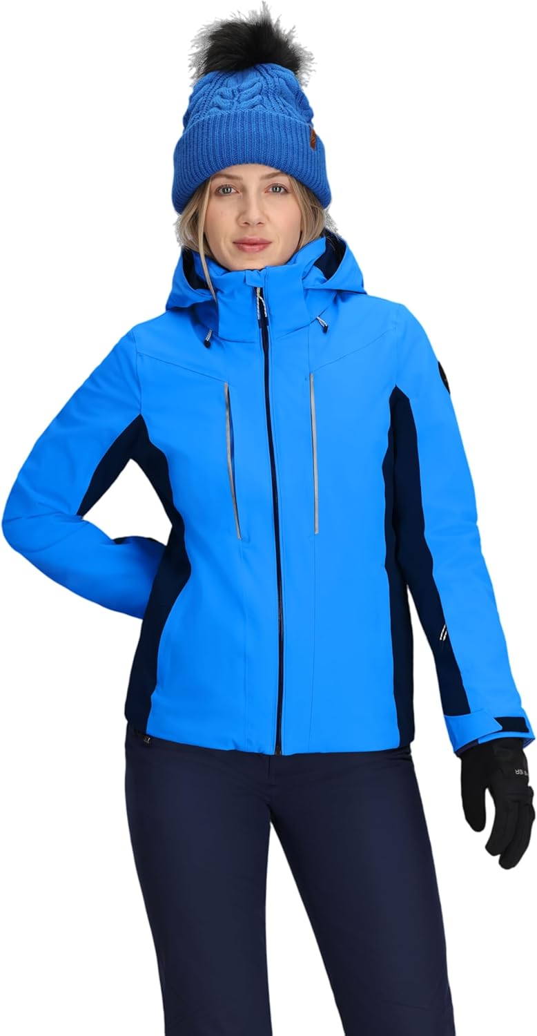

Женская горнолыжная куртка Obermeyer Glade, водонепроницаемая, дышащая, растягивается в 4 стороны, плотность 20 000 мм, утеплитель Primaloft, Blue Bali