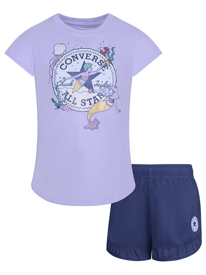 

Футболка Converse 2tlg Outfit, цвет blau/dunkelblau