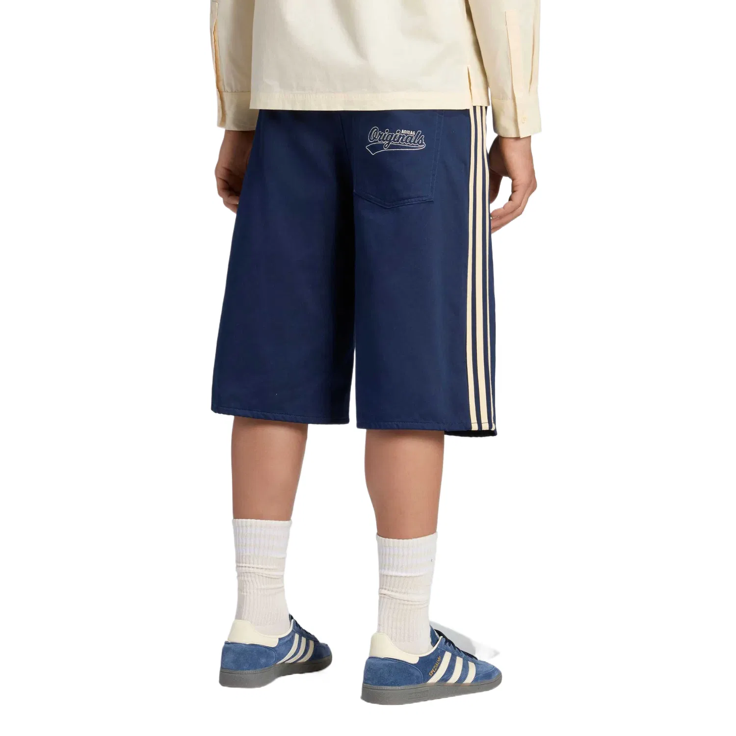 Спортивные шорты Adidas Originals темно-синие мужские — фото 4