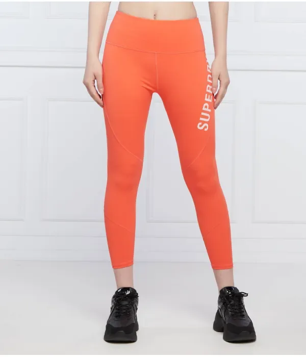 Леггинсы slim fit Superdry, оранжевый