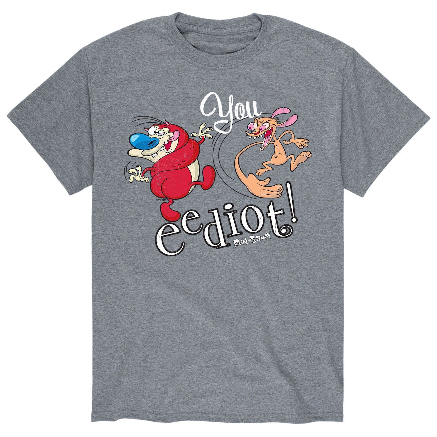

Мужская футболка Ren & Stimpy You Eediot Smack Licensed Character