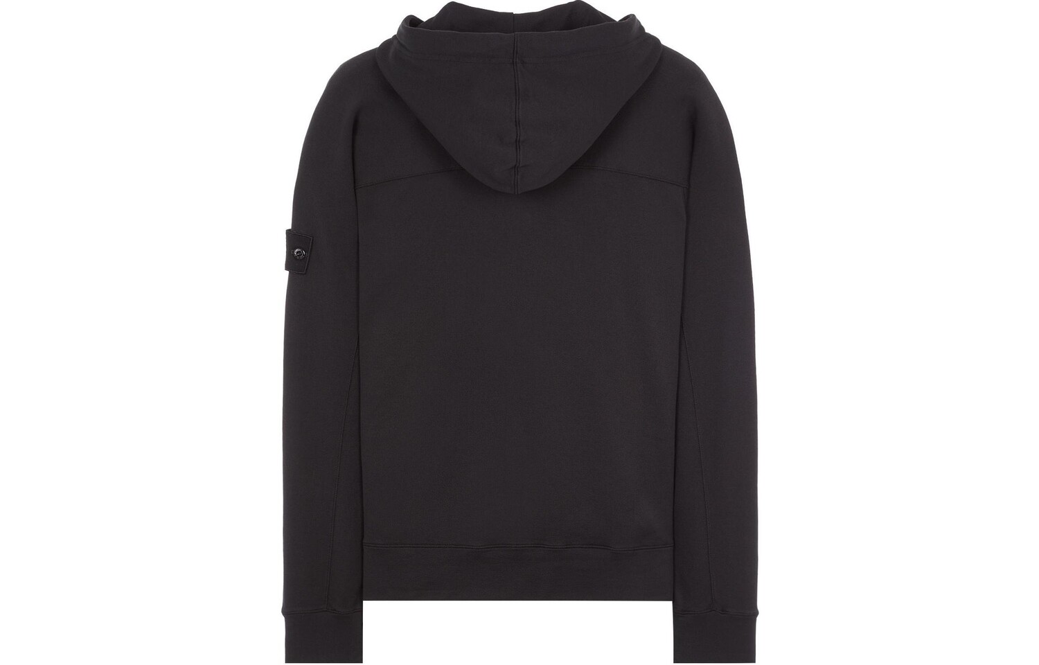 Толстовка мужская Stone Island с капюшоном и молнией, черный — фото 2