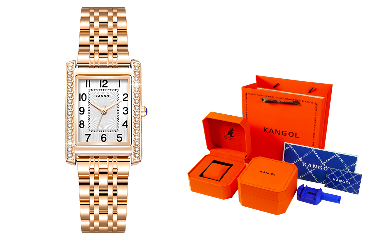 

KANGOL Часы Quartz Movement Metal Strap Watch Women's Watch White Dial -K966