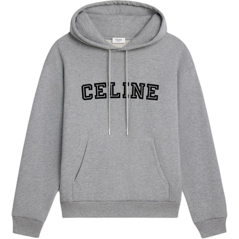 

Свободная толстовка с капюшоном CELINE, серый