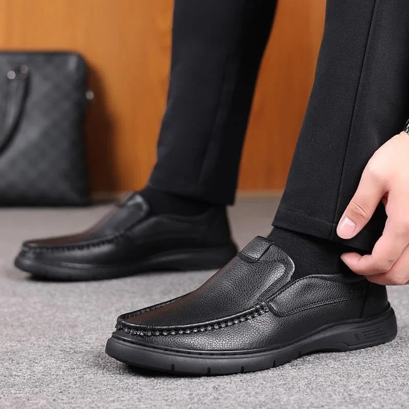 Туфли повседневные мужские Loafers, Black DHFIRUFSHLO — фото 2