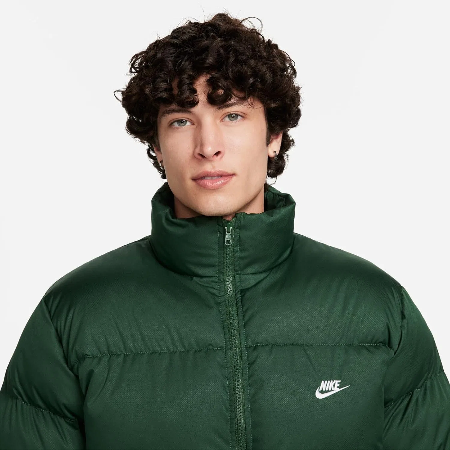 Мужская пуховая куртка Nike Sportswear Club, Fir/White — фото 4