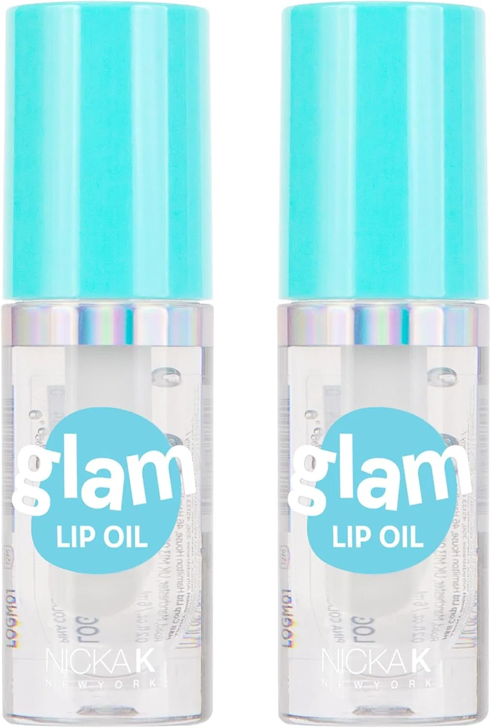 Блеск для губ Nicka K New York Glam Lip Oil, пинаколада, 2 шт