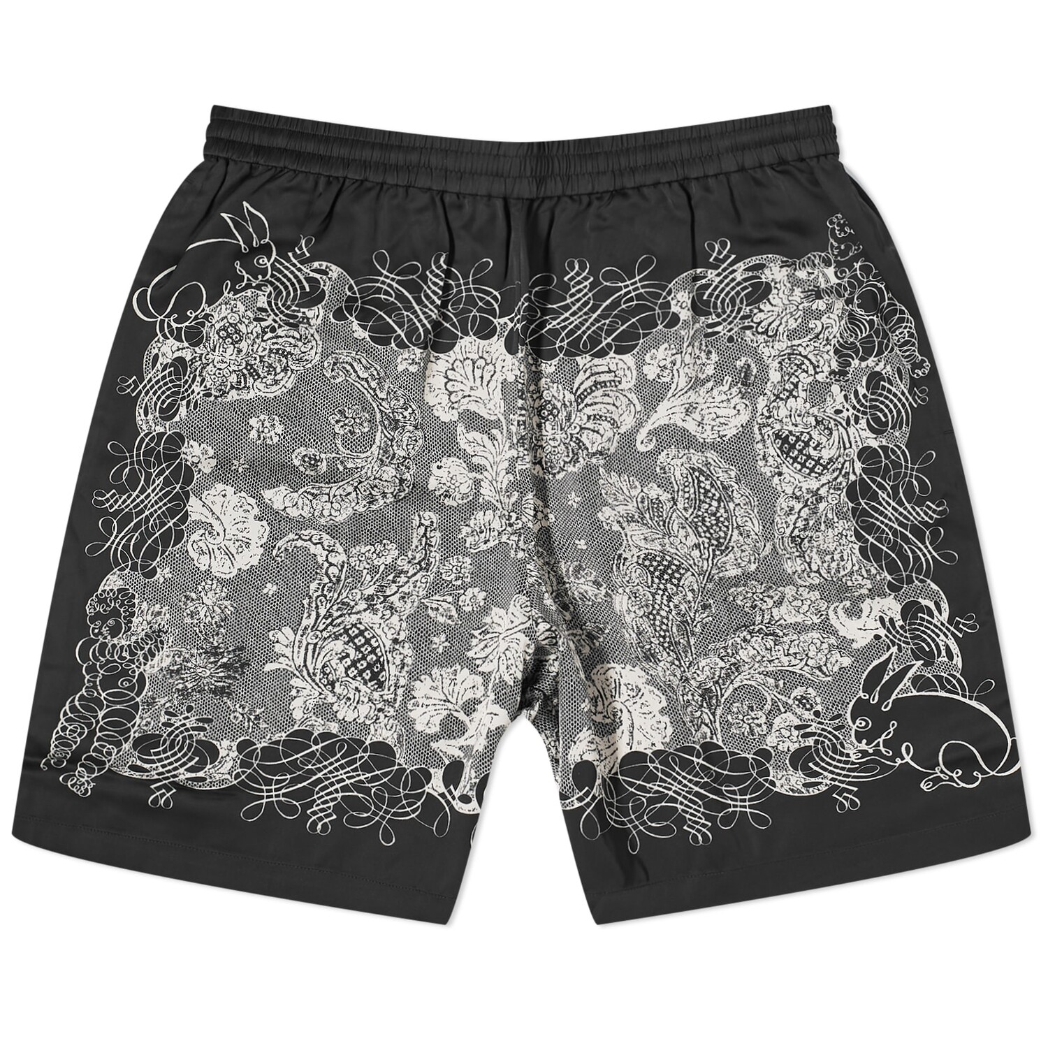 

Шорты Acne Studios Rudent Building Print Shorts, цвет Black & Ecru