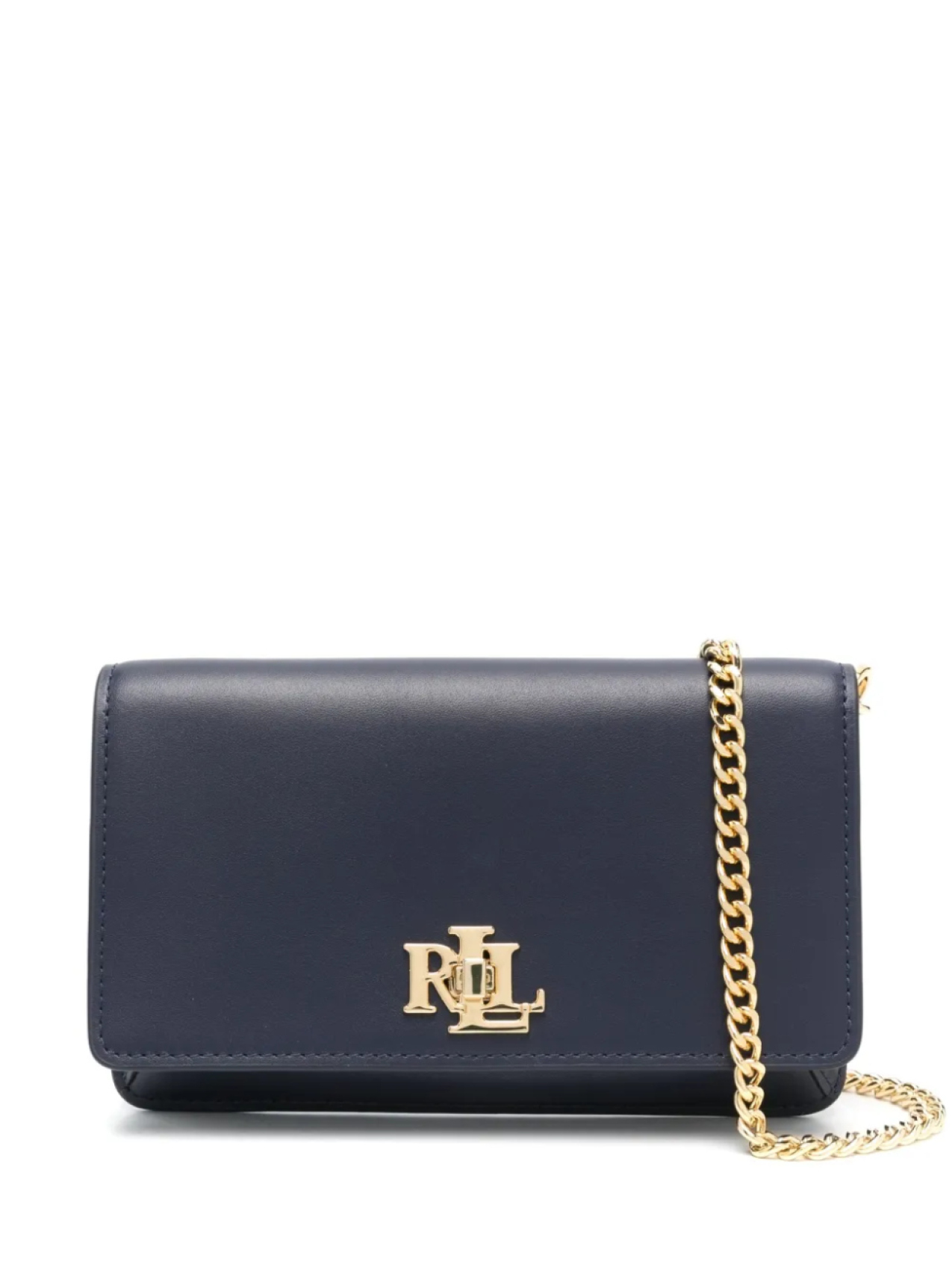

Кожаная мини-сумка Lauren Ralph Lauren, синий