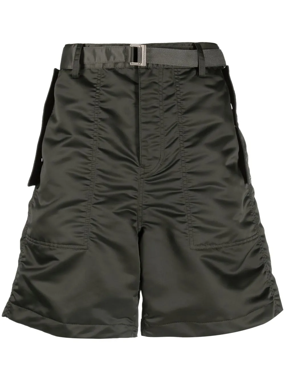 

Шорты с пряжкой SACAI, зеленый