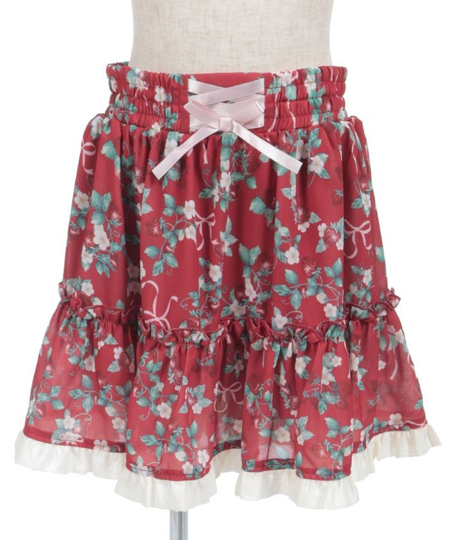 Юбка с принтом «Клубника» Axes femme kids, Red
