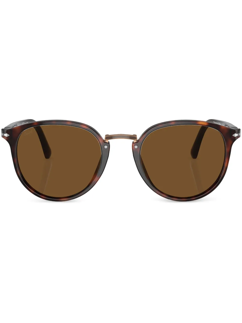 

Солнцезащитные очки в круглой оправе Persol, коричневый