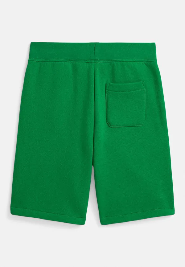 Флисовые короткие шорты на шнуровке, 714y Polo Ralph Lauren, Cruise Green/C1277 — фото 2