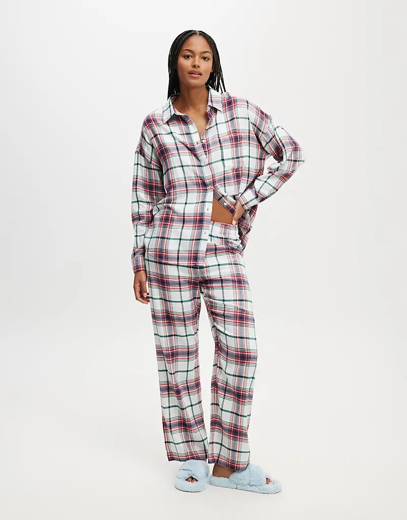 

Рубашка бойфренда с длинными рукавами Cotton On Flannel, разноцветная Cotton On