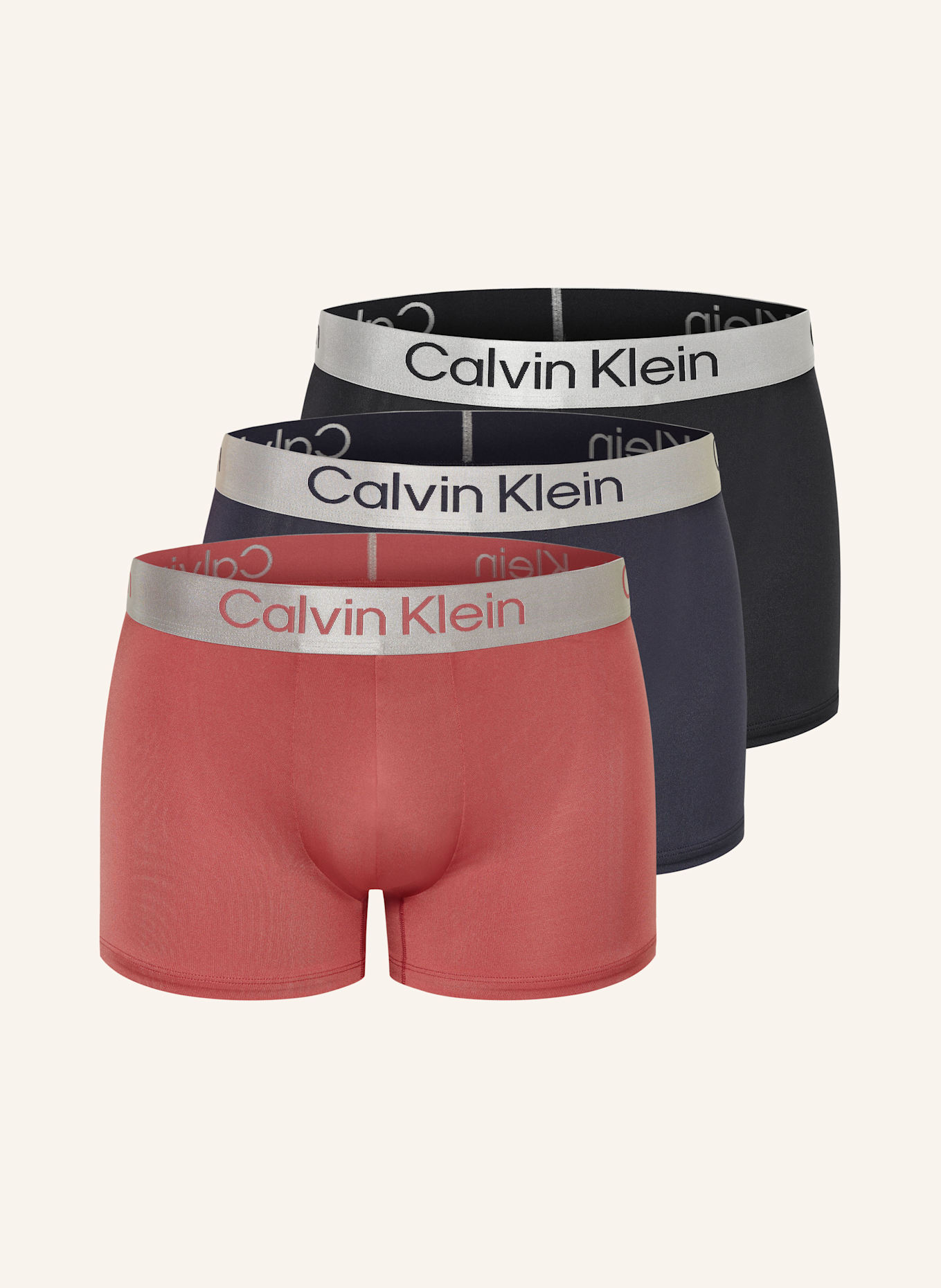 

Упаковка из 3 трусов-боксеров из микро-стрейча Calvin Klein, мультиколор