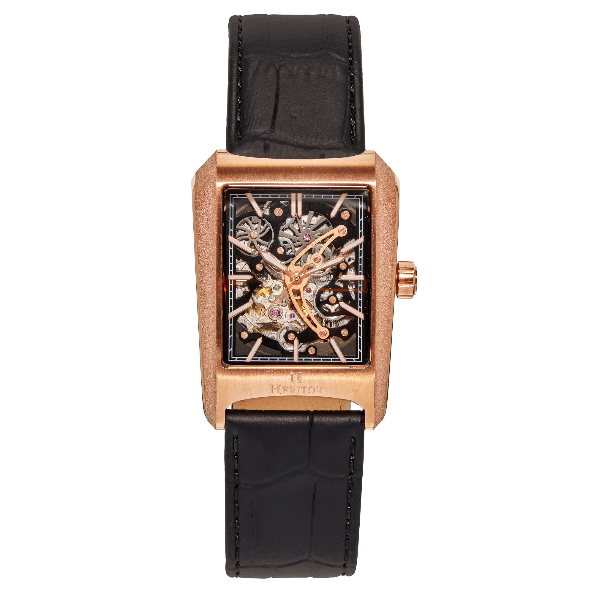 

Часы-скелетоны Wyatt Heritor Automatic, розовый