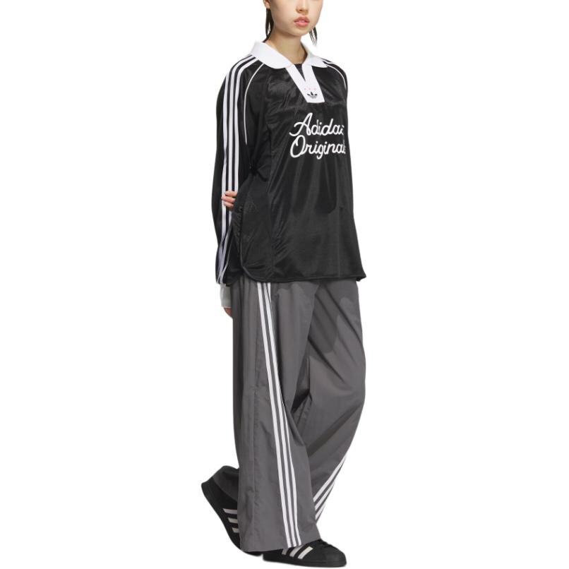 Рубашка поло женская черная Adidas Originals — фото 4