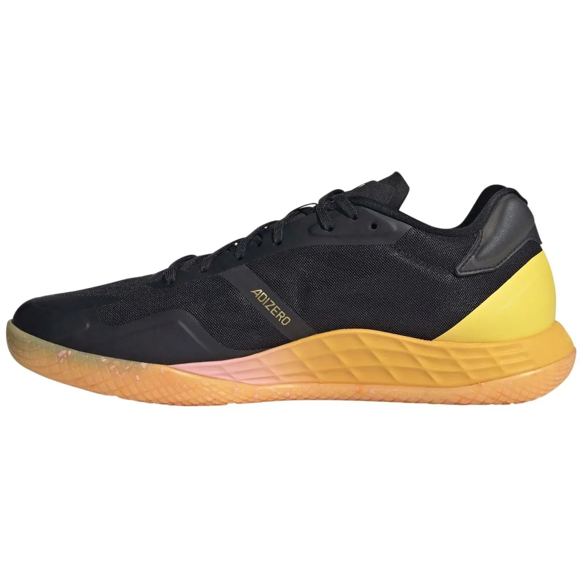 Мужские кроссовки для зала ADIZERO FASTCOURT Adidas, черный/желтый — фото 3