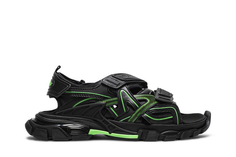 

Кроссовки Balenciaga Track Sandal 'Black Fluo Green', черный
