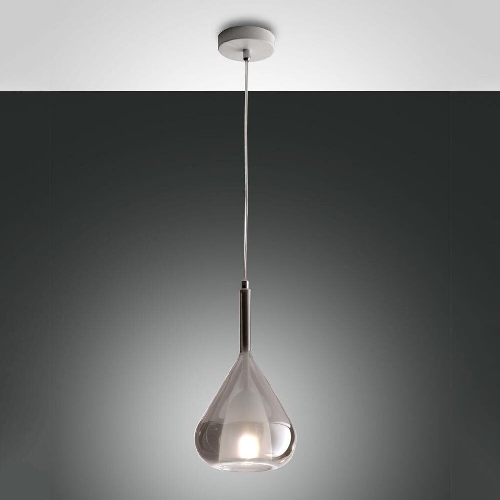 

Подвеска Fabas Luce светло-фиолетовая в бело-сером цвете E27, серый