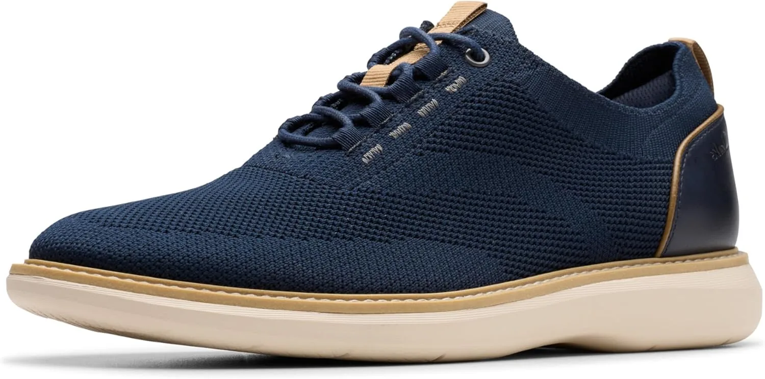 Мужские кеды Clarks Brantin Knit, темно-синий