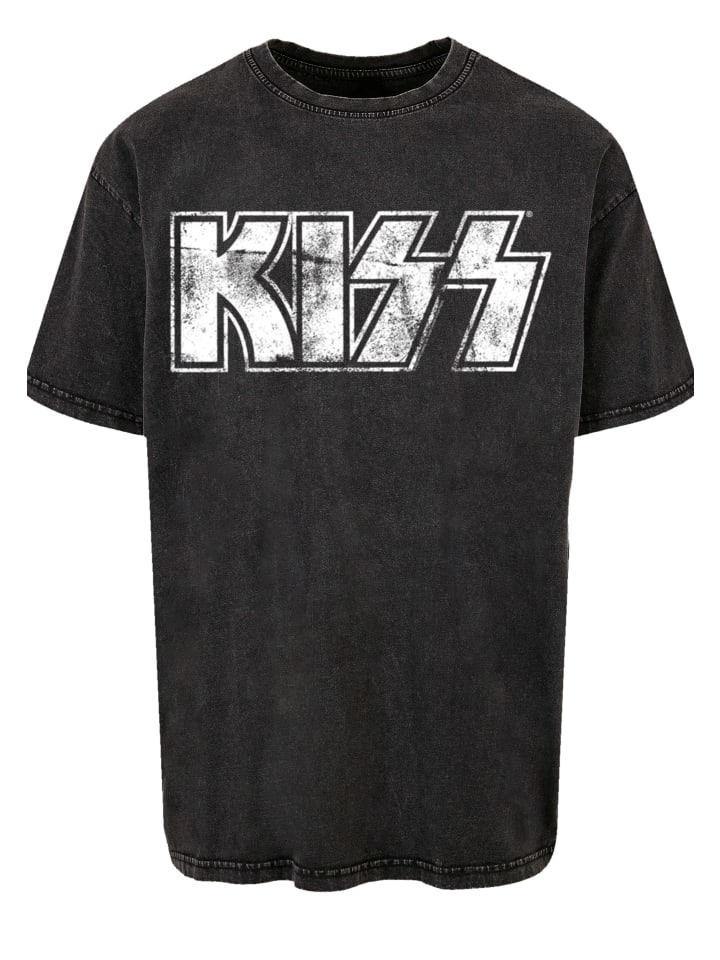 

Футболка большого размера с винтажным логотипом рок-группы Kiss, черного цвета F4NT4STIC, Черный, Футболка большого размера с винтажным логотипом рок-группы Kiss, черного цвета F4NT4STIC