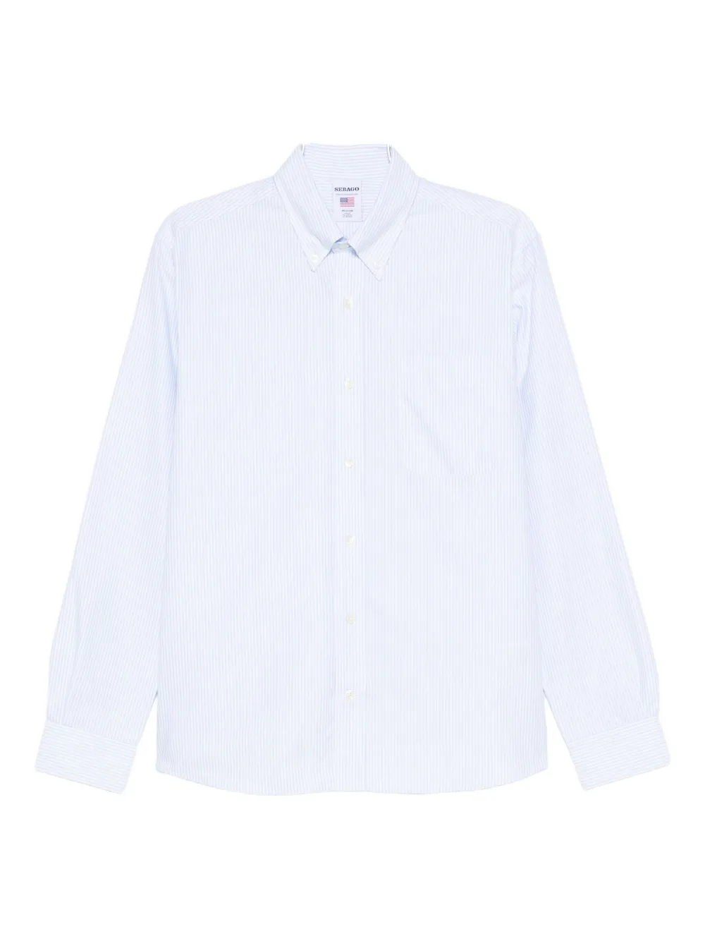 

Полосатая рубашка с длинными рукавами Sebago, белый