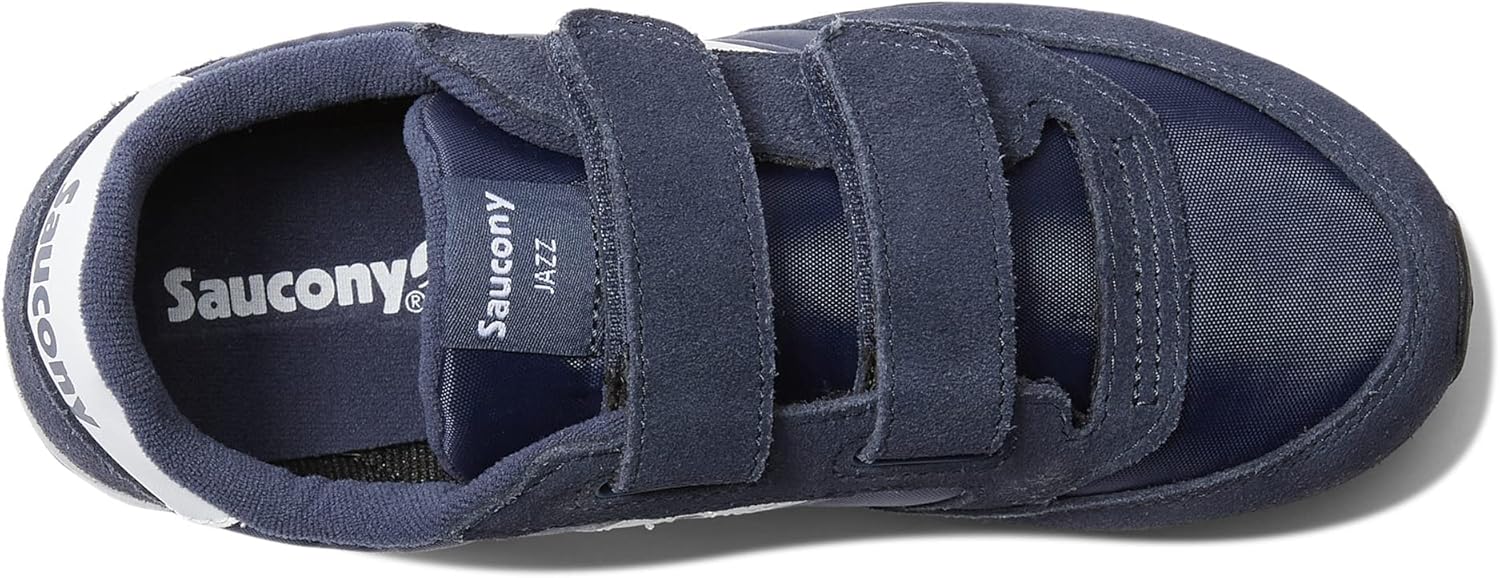 Детские кроссовки Saucony Jazz Double Hook Loop для унисекса, белый/синий/темно-синий — фото 3