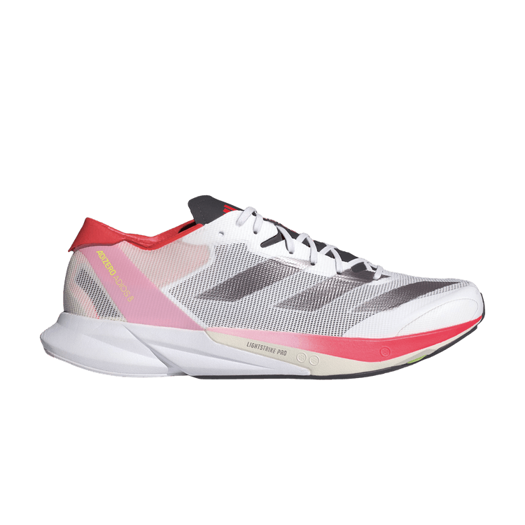 

Кроссовки Adizero Adios 8 'White Aurora Solar Red', белый