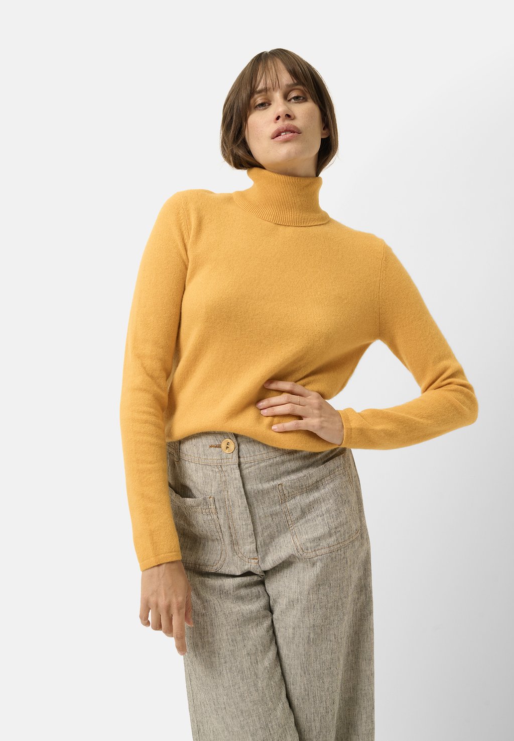 

Джемпер COL ROULÉ Just Cashmere, оранжевый