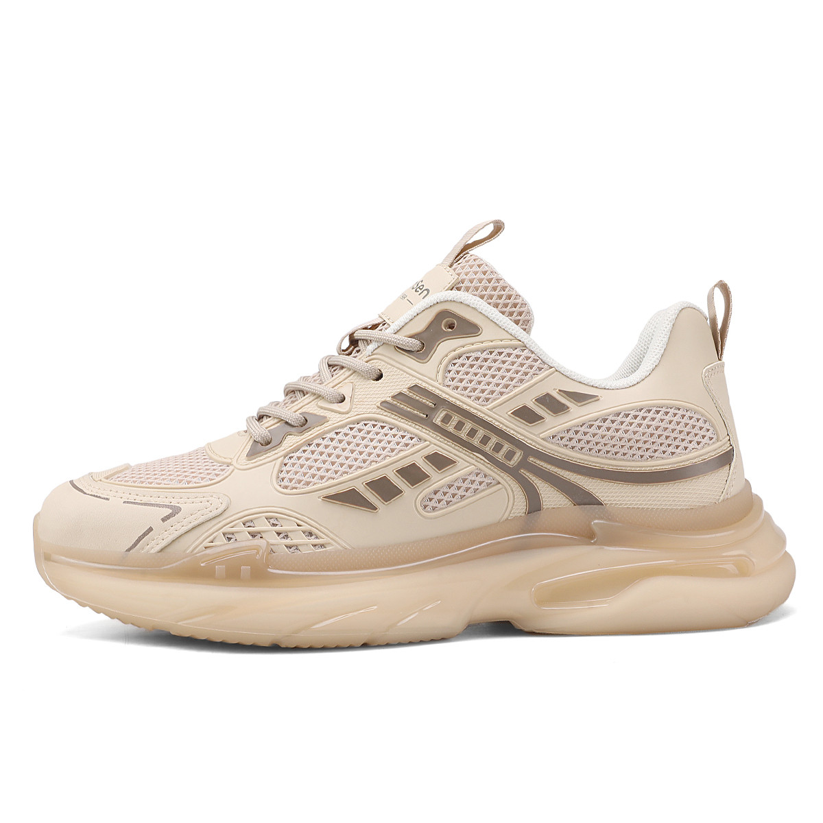 

Mulinsen Прочные дышащие низкие массивные кроссовки мужские хаки, цвет Khaki