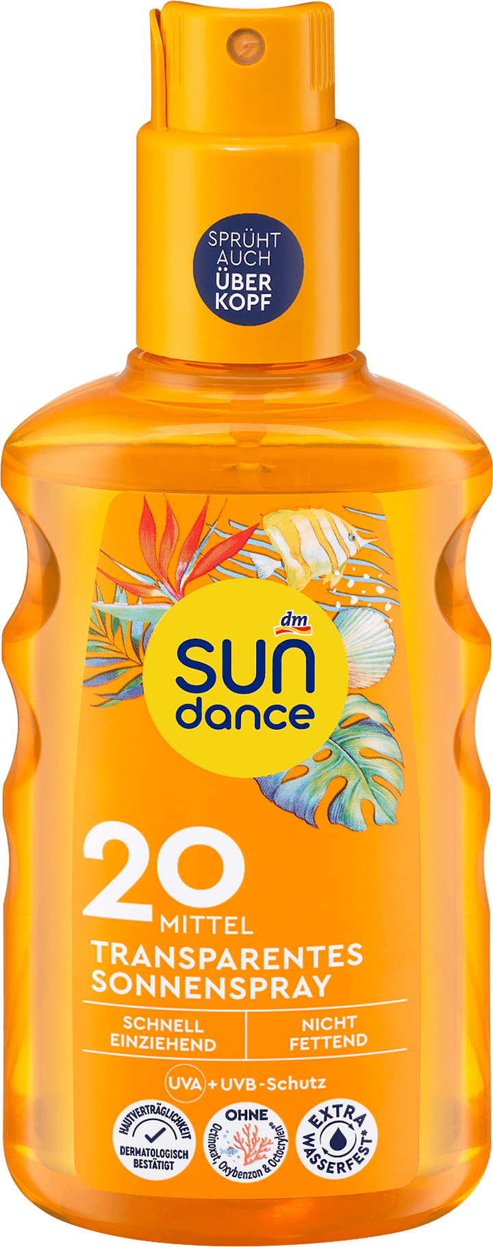

Солнцезащитный спрей SUNDANCE Sonnenspray transparent LSF 20, 200 ml
