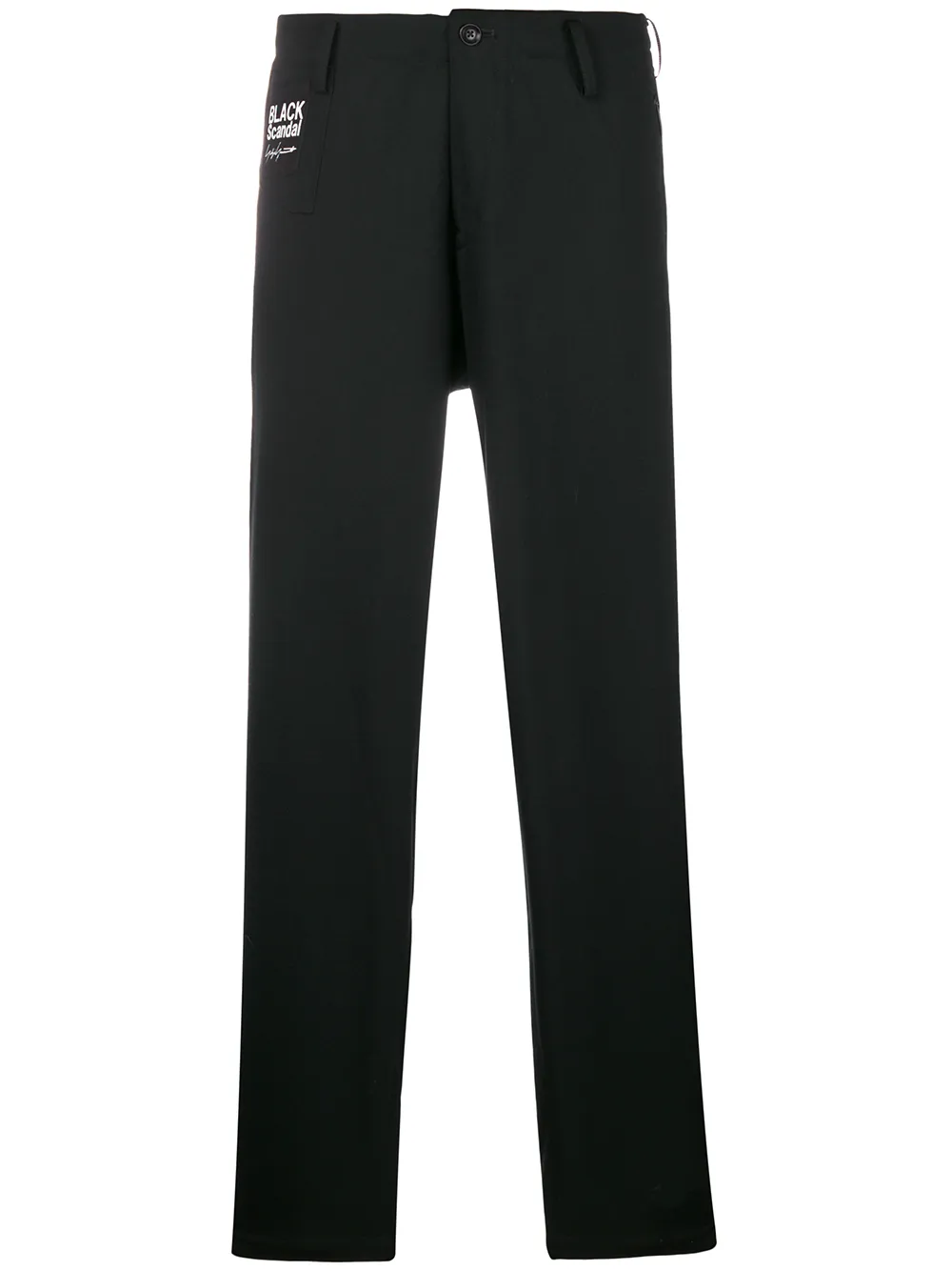 

Black Scandal trousers Yohji Yamamoto, черный