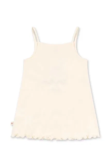Платье мини хлопковое Famo Strap Dress Konges Sløjd, бежевый — фото 2