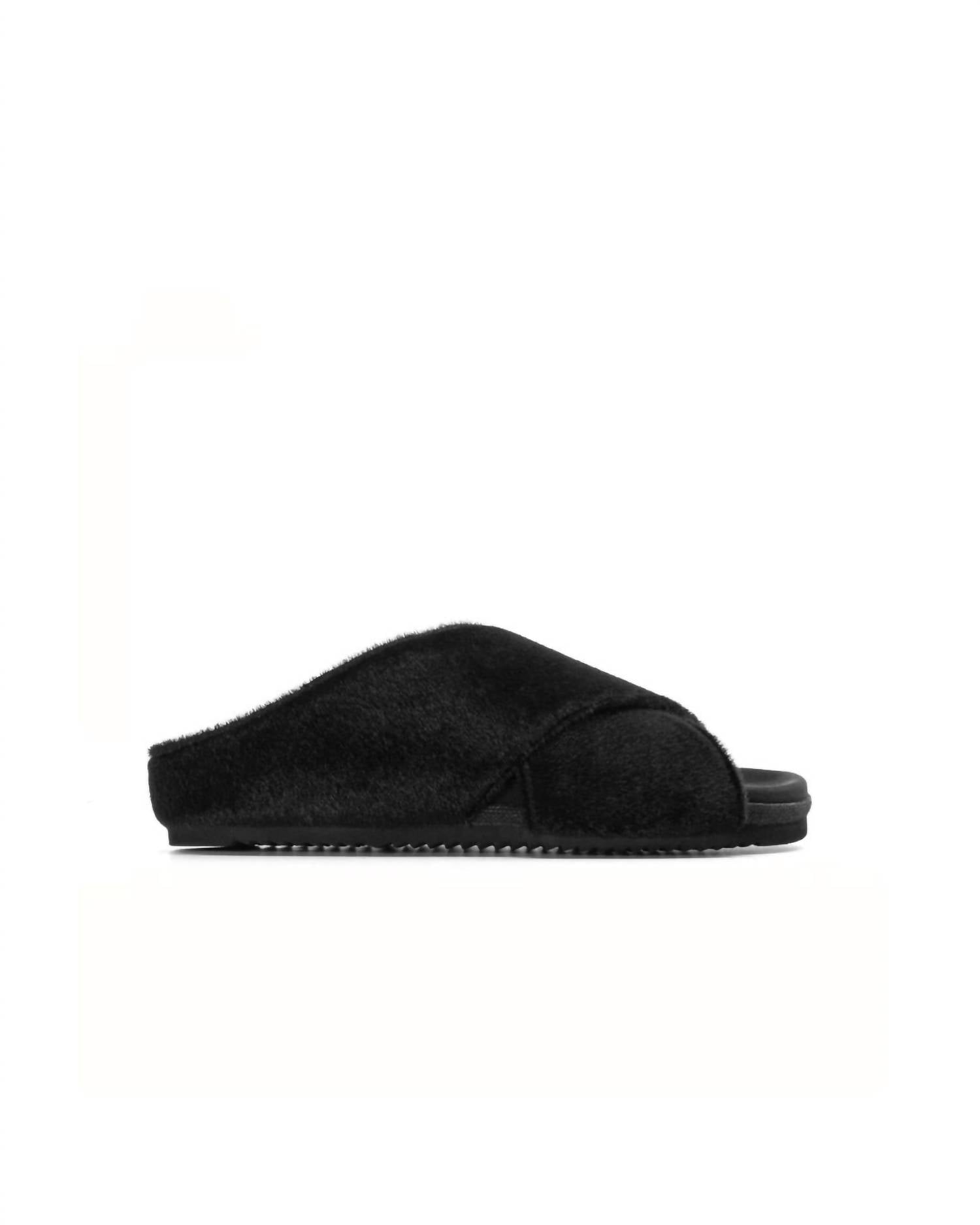 Women's Pony Ultimate-Cross With Faux Calf Hair Sandal In Black ROAM