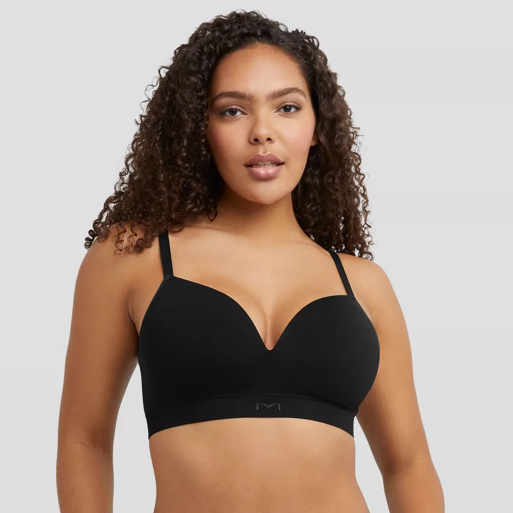 

Maidenform M Женский бесшовный бюстгальтер-бралетт MBT110, цвет Black