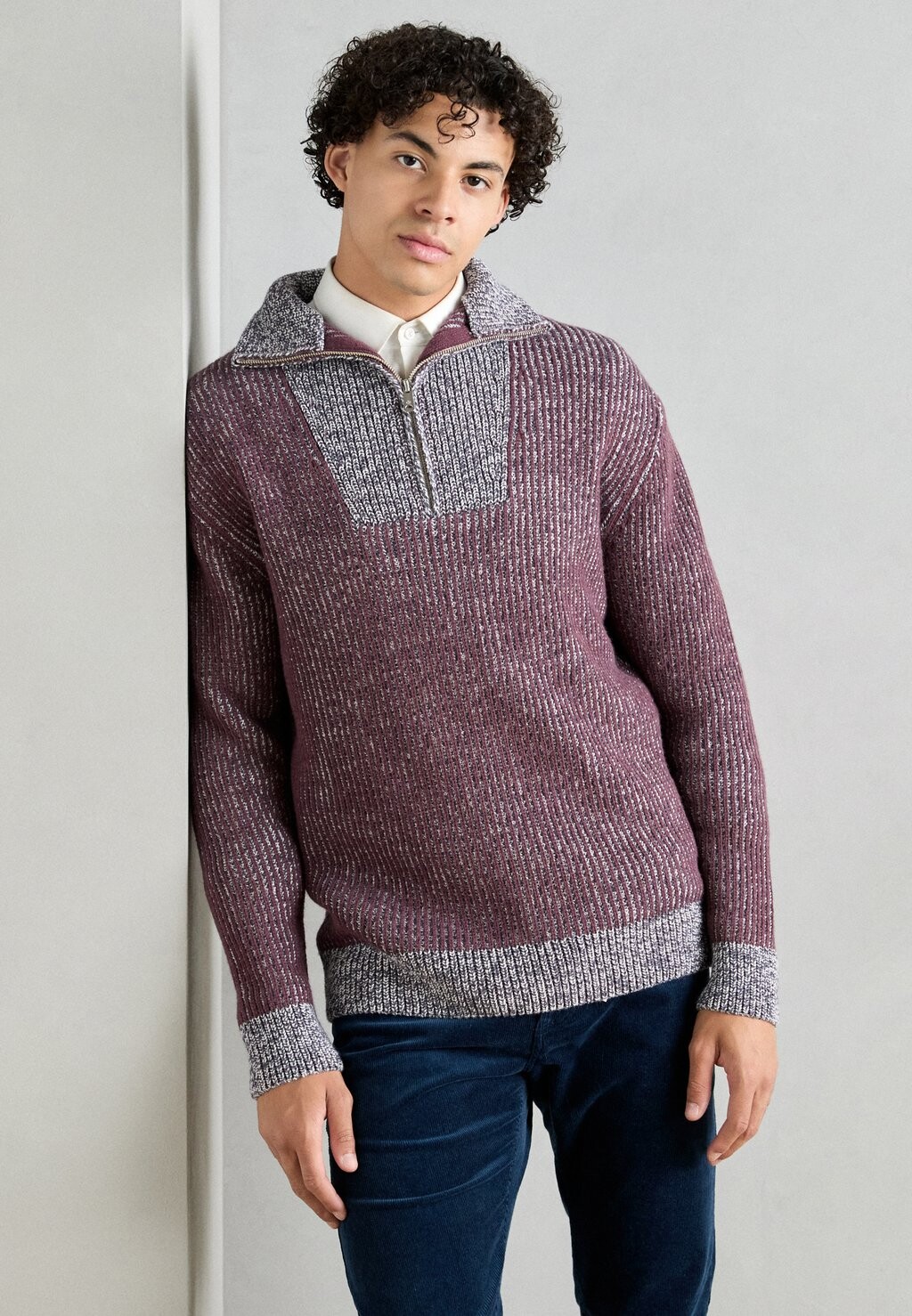 

Джемпер ZIP TROYER SWEATER Scotch & Soda, бордовый