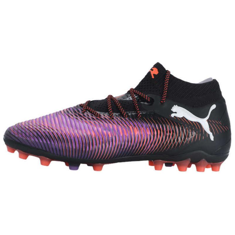 PUMA Футбольные бутсы FUTURE 8 MG Multi Ground, устойчивые к истиранию, унисекс, черные, фиолетовые