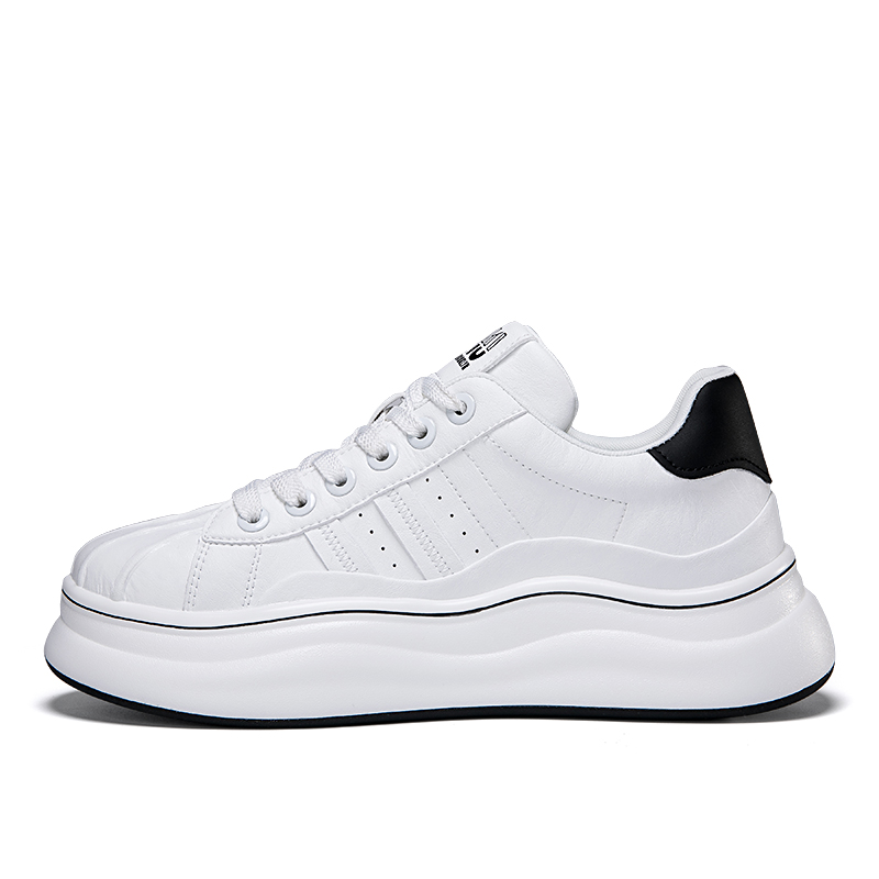 

SAIFEINU Мужские низкие повседневные туфли с амортизирующей платформой для увеличения роста молочного зеленого цвета, цвет Milk Green