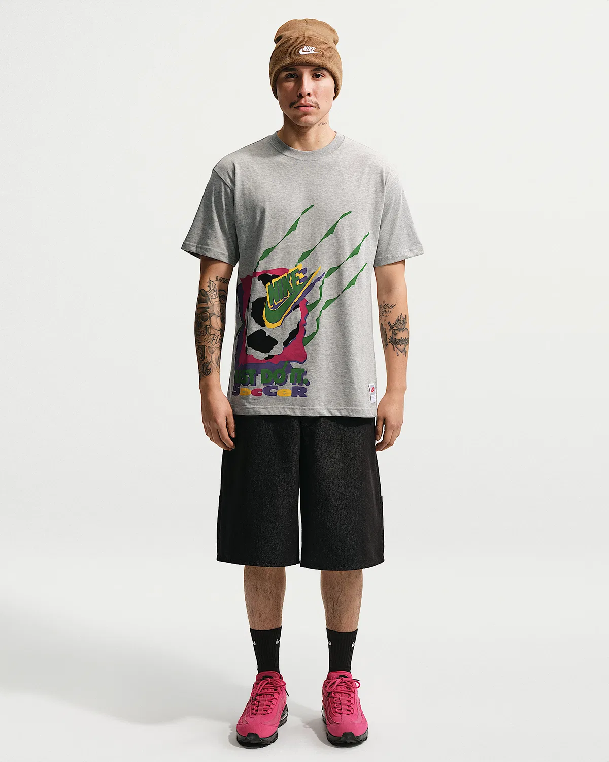 Мужская футболка Nike Sportswear, Grey Heather — фото 4