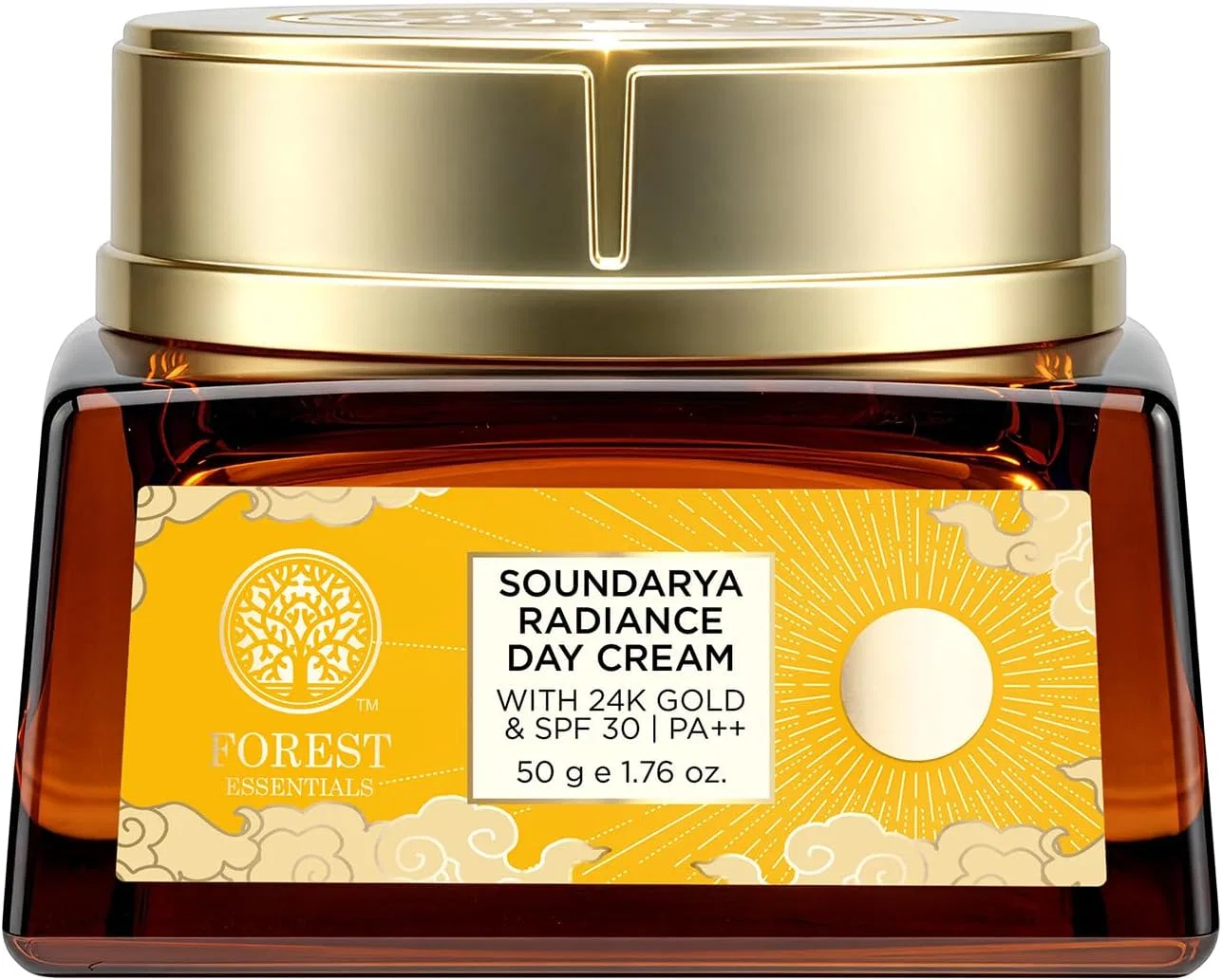 Крем для лица SPF FOREST ESSENTIALS Дневной с -каратным золотом