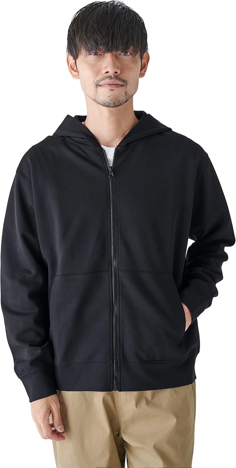 

Мужская толстовка на молнии стандартного кроя Amazon Essentials, черный