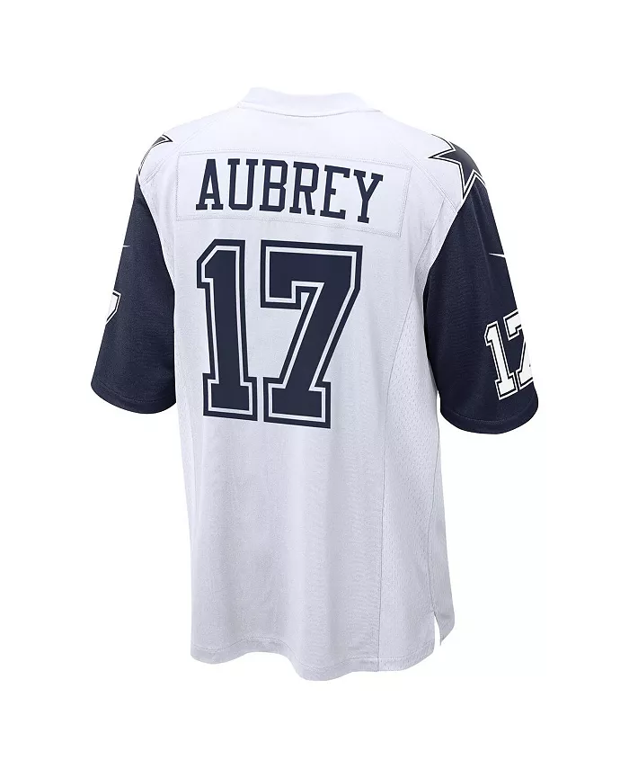 Мужская игровая футболка Brandon Aubrey Dallas Cowboys белого цвета Nike — фото 2