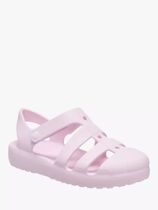 Детские классические рыбацкие сандалии Crocs, Pink Milk — фото 2