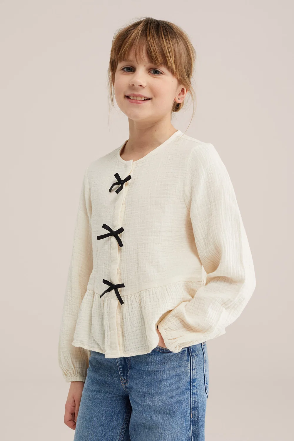 Блузка We Fashion, Cream — фото 3