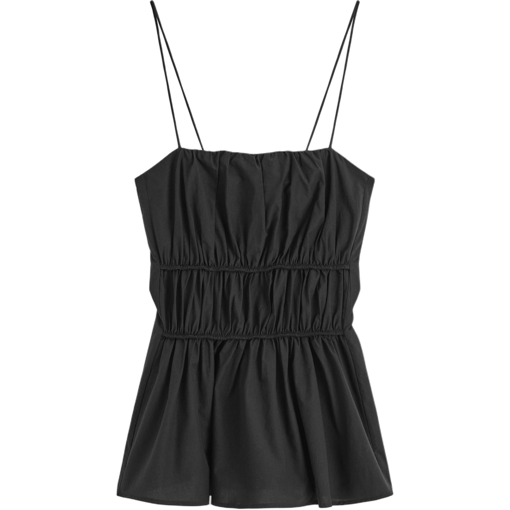 

COS Женская майка черного цвета