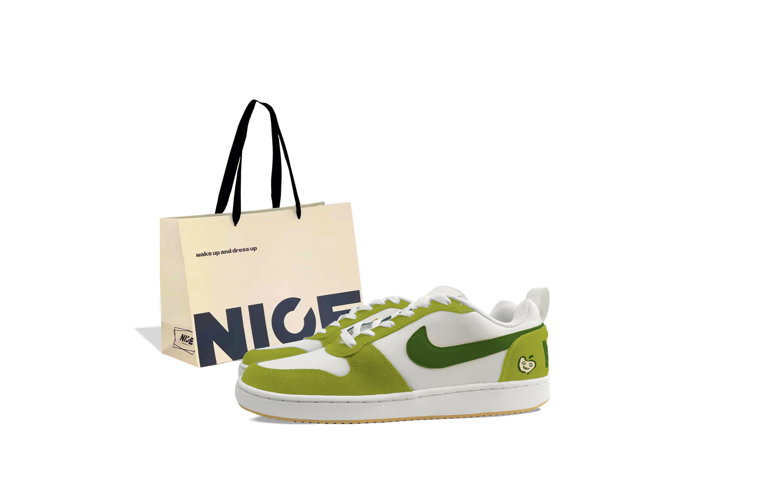 

Nike Кроссовки для скейтбординга Court Borough Zero Gravity, Mischievous Apple, устойчивые к истиранию, низкие, мужские, Green