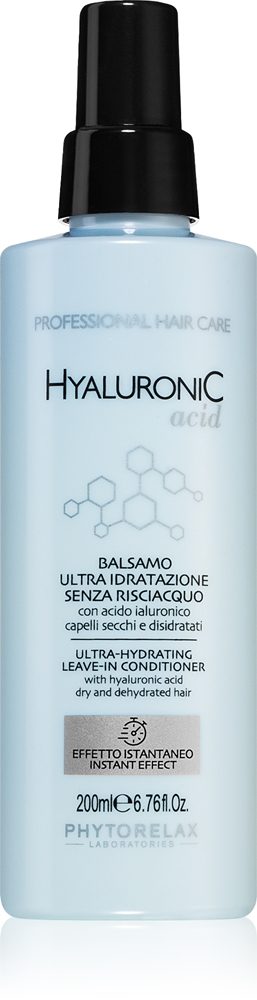 

Несмываемый кондиционер с гиалуроновой кислотой для сухих волос Phytorelax Laboratories, 200 мл