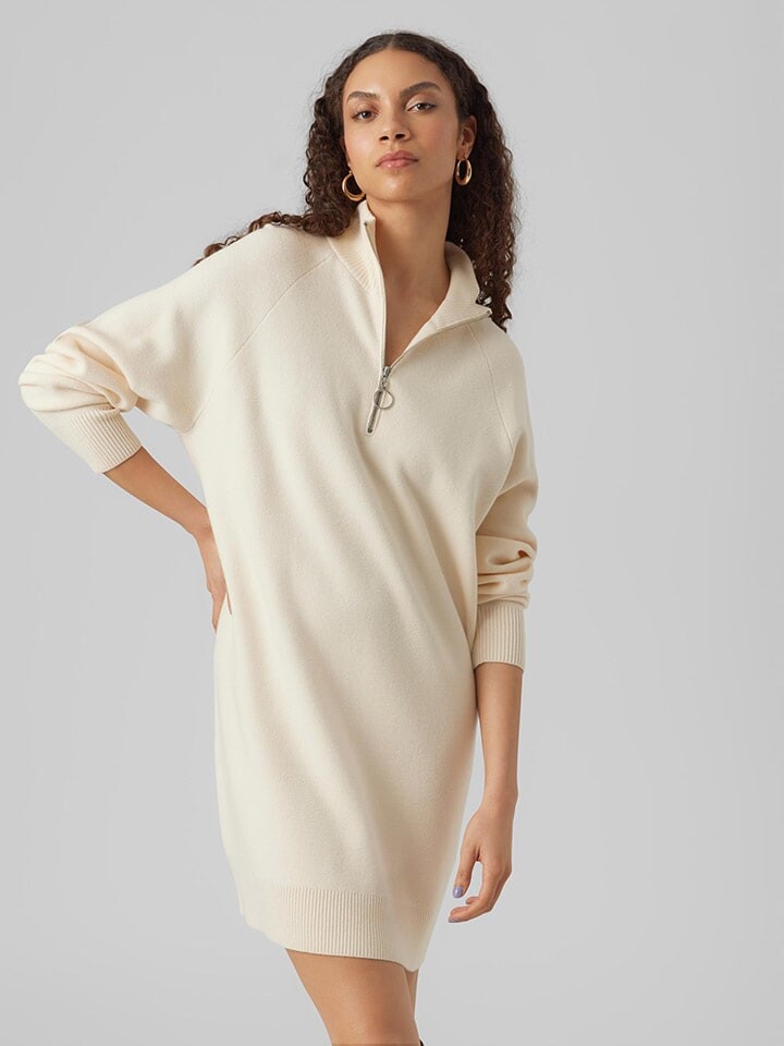 

Короткое платье Vero Moda, кремовый